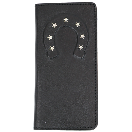 W125 - RockinLeather Rodeo Wallet w/ Raised Horseshoe