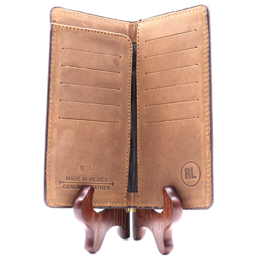W127 - RockinLeather Rodeo Wallet w/ Embroidered Flag
