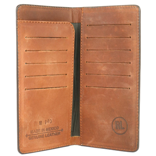 W140 - RockinLeather Brown Cowhide Rodeo Wallet