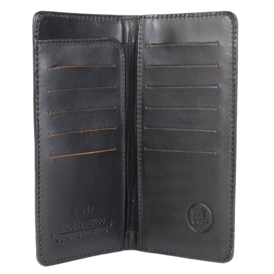 W141 - RockinLeather Black Cowhide Spartan Rodeo Wallet