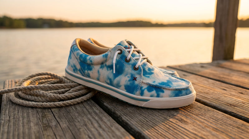 Load image into Gallery viewer, WCA0038 - Twisted X Kicks Blue Tie-Dye
