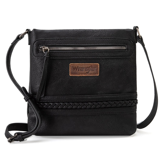 WG97G-9360BK - Wrangler Braided Concealed Carry Crossbody - Black