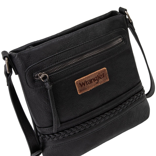 WG97G-9360BK - Wrangler Braided Concealed Carry Crossbody - Black