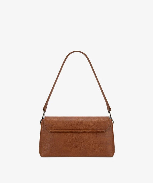 WG-HB-573-2003-BR - Wrangler Retro Flap Shoulder Bag - Brown