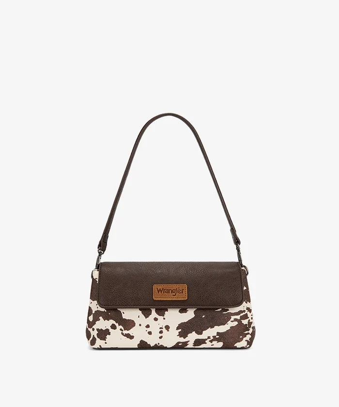 Load image into Gallery viewer, WG-HB-573-2003-CW-CF - Wrangler Retro Flap Shoulder Bag - Cow-Coffee
