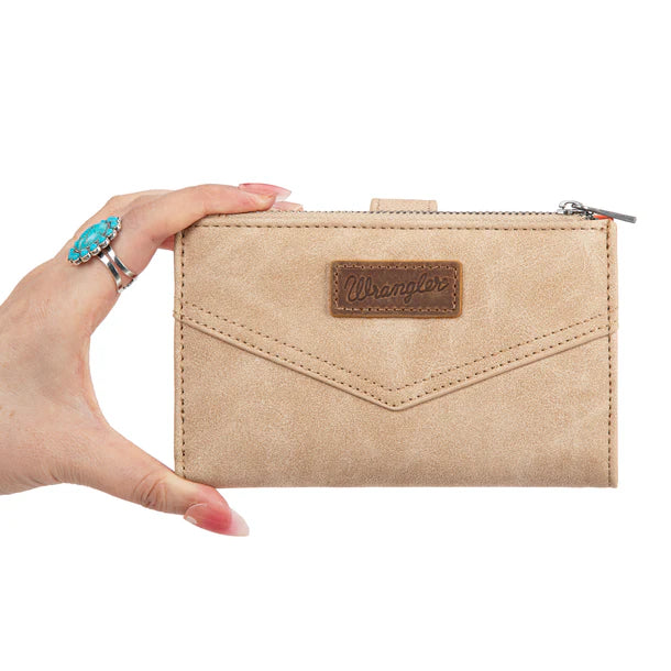 Load image into Gallery viewer, WG162-W0333BG - Wrangler Card Holder Bi-Fold Wallet - Beige
