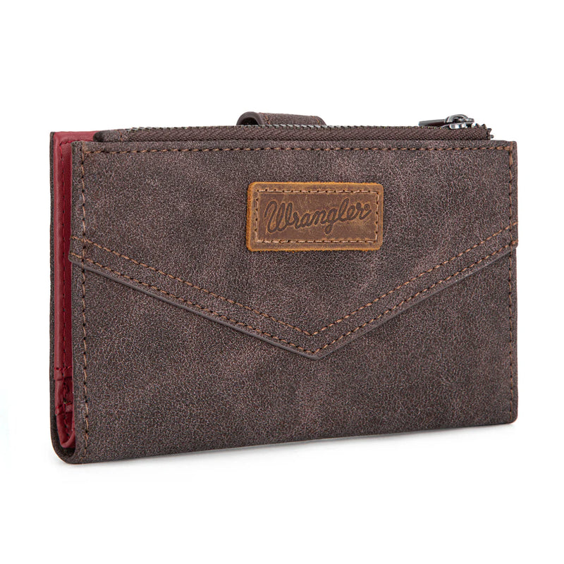 Load image into Gallery viewer, WG162-W0333CF - Wrangler Card Holder Bi-Fold Wallet - Coffee
