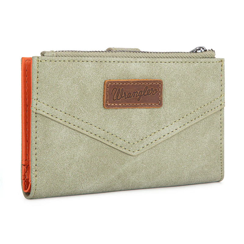 Load image into Gallery viewer, WG162-W0333GN - Wrangler Card Holder Bi-Fold Wallet - Green
