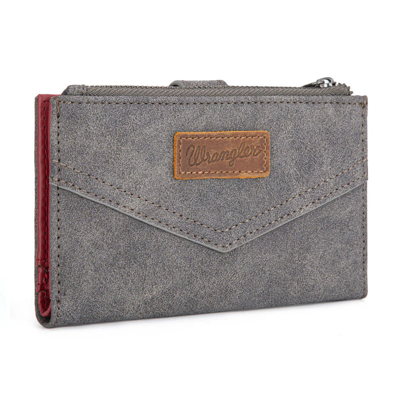 Load image into Gallery viewer, WG162-W0333GY - Wrangler Card Holder Bi-Fold Wallet - Grey
