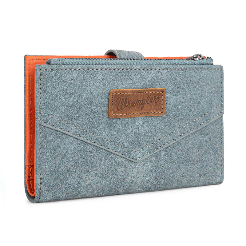 Load image into Gallery viewer, WG162-W0333JN - Wrangler Card Holder Bi-Fold Wallet - Jean
