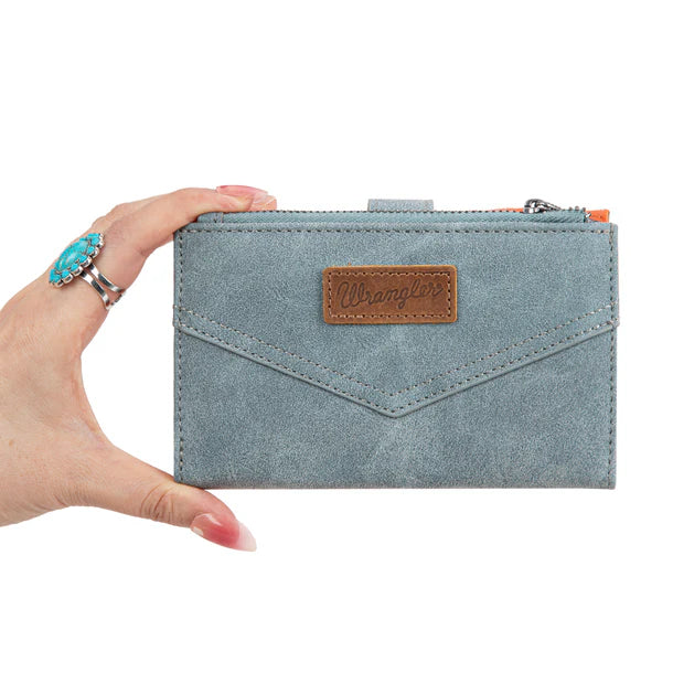 Load image into Gallery viewer, WG162-W0333JN - Wrangler Card Holder Bi-Fold Wallet - Jean
