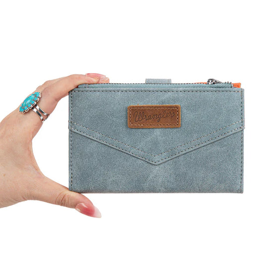 WG162-W0333JN - Wrangler Card Holder Bi-Fold Wallet - Jean