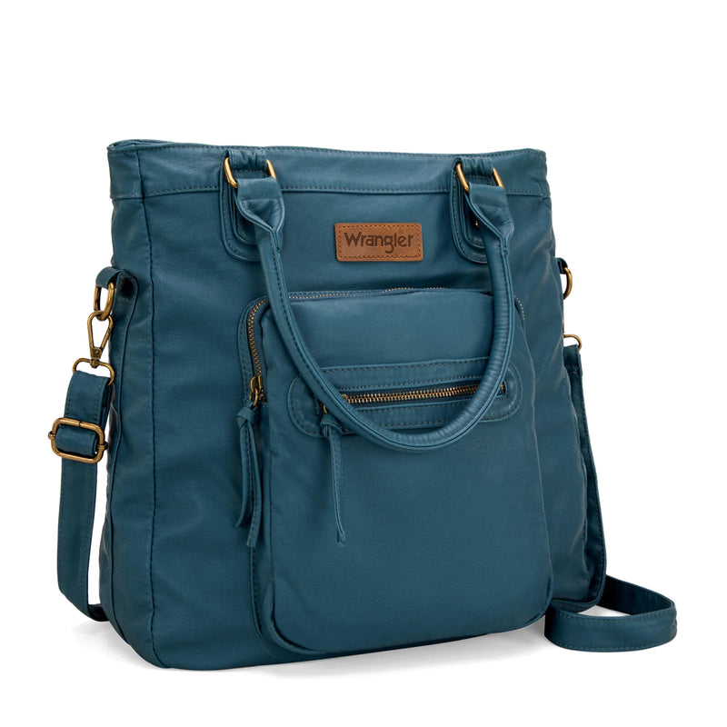Load image into Gallery viewer, WG165-1110JN - Wrangler Slouchy Tote/Crossbody - Jean

