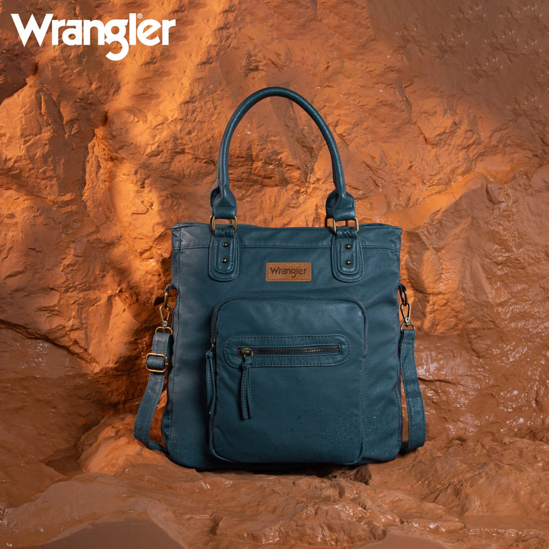 Load image into Gallery viewer, WG165-1110JN - Wrangler Slouchy Tote/Crossbody - Jean
