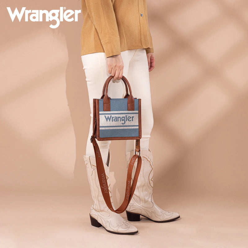 Load image into Gallery viewer, WG171-2811JN - Wrangler Logo Mini Tote/Crossbody

