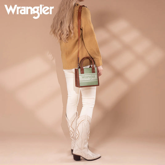 WG171-2811LGN - Wrangler Logo Mini Tote/Crossbody