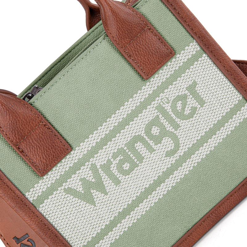 Load image into Gallery viewer, WG171-2811LGN - Wrangler Logo Mini Tote/Crossbody
