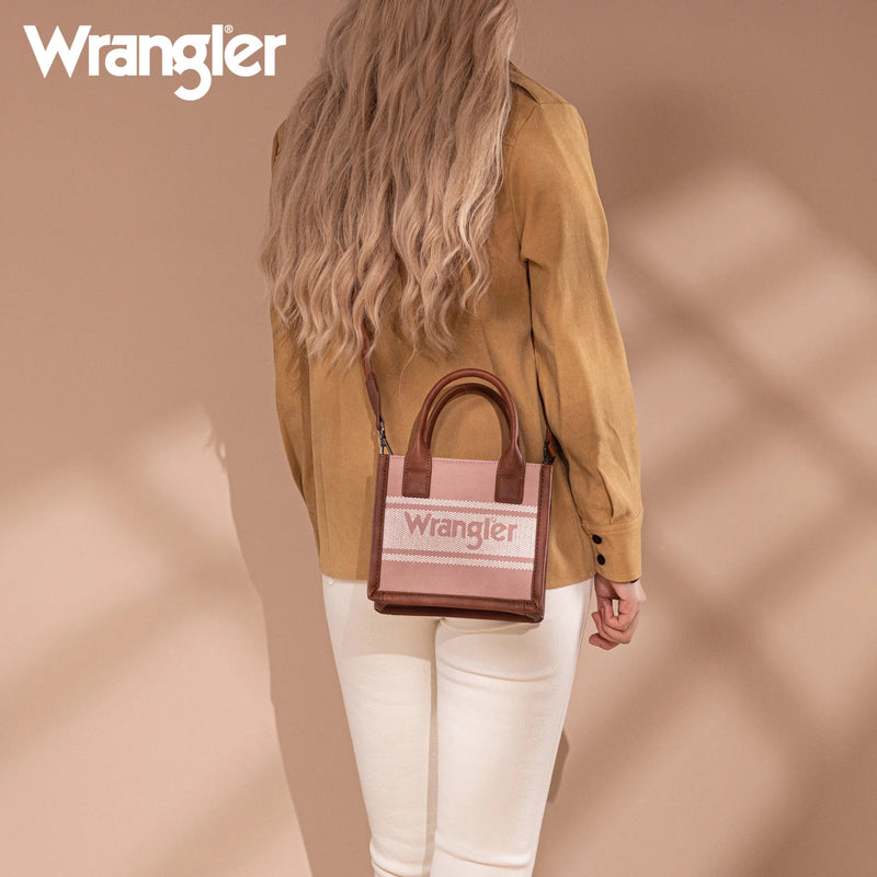 Load image into Gallery viewer, WG171-2811PK - Wrangler Logo Mini Tote/Crossbody
