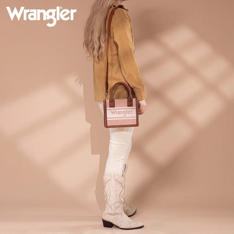 Load image into Gallery viewer, WG171-2811PK - Wrangler Logo Mini Tote/Crossbody
