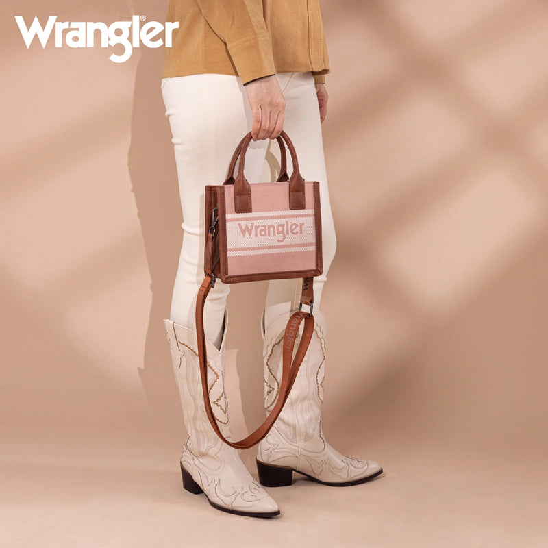 Load image into Gallery viewer, WG171-2811PK - Wrangler Logo Mini Tote/Crossbody
