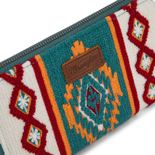 WG174-W0062NY - Wrangler Southwestern Knitted Wallet/Wristlet - Navy