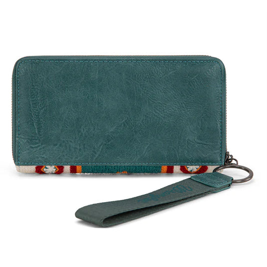 WG174-W0062NY - Wrangler Southwestern Knitted Wallet/Wristlet - Navy