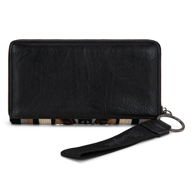 Load image into Gallery viewer, WG174-W006BK - Wrangler Southwestern Knitted Wallet/Wristlet - Black
