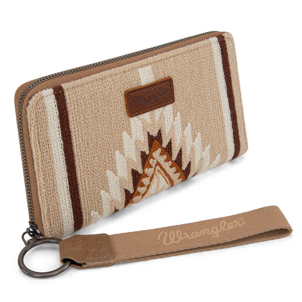 Load image into Gallery viewer, WG174-W006KH - Wrangler Southwestern Knitted Wallet/Wristlet - Khaki
