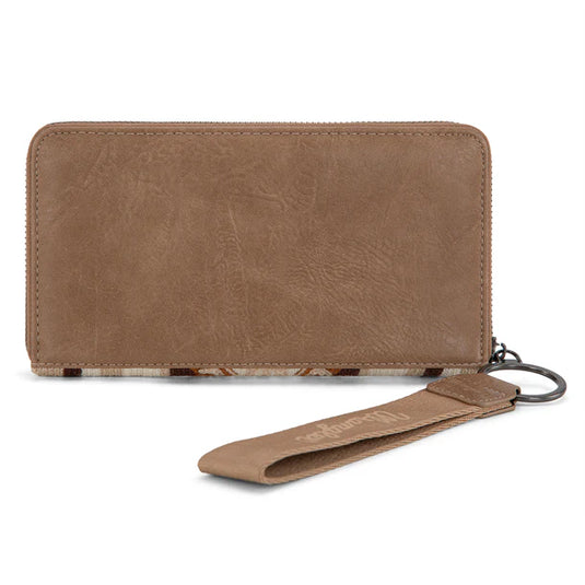 WG174-W006KH - Wrangler Southwestern Knitted Wallet/Wristlet - Khaki