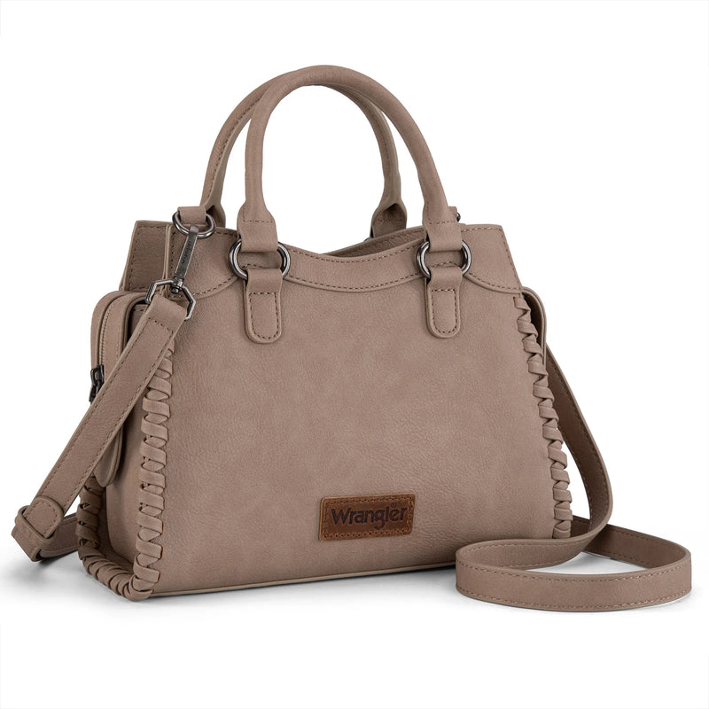 Load image into Gallery viewer, WG183-8300KH - Wrangler Carry-All Whipstitch Tote/Crossbody - Khaki
