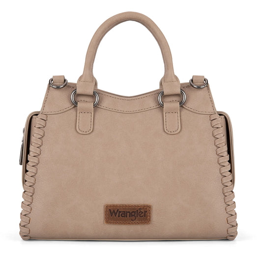 WG183-8300TN - Wrangler Carry-All Whipstitch Tote/Crossbody - Tan