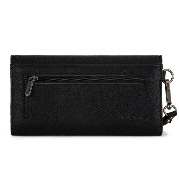 Load image into Gallery viewer, WG183-W048BK -  Wrangler Whipstitch Wristlet Wallet - Black
