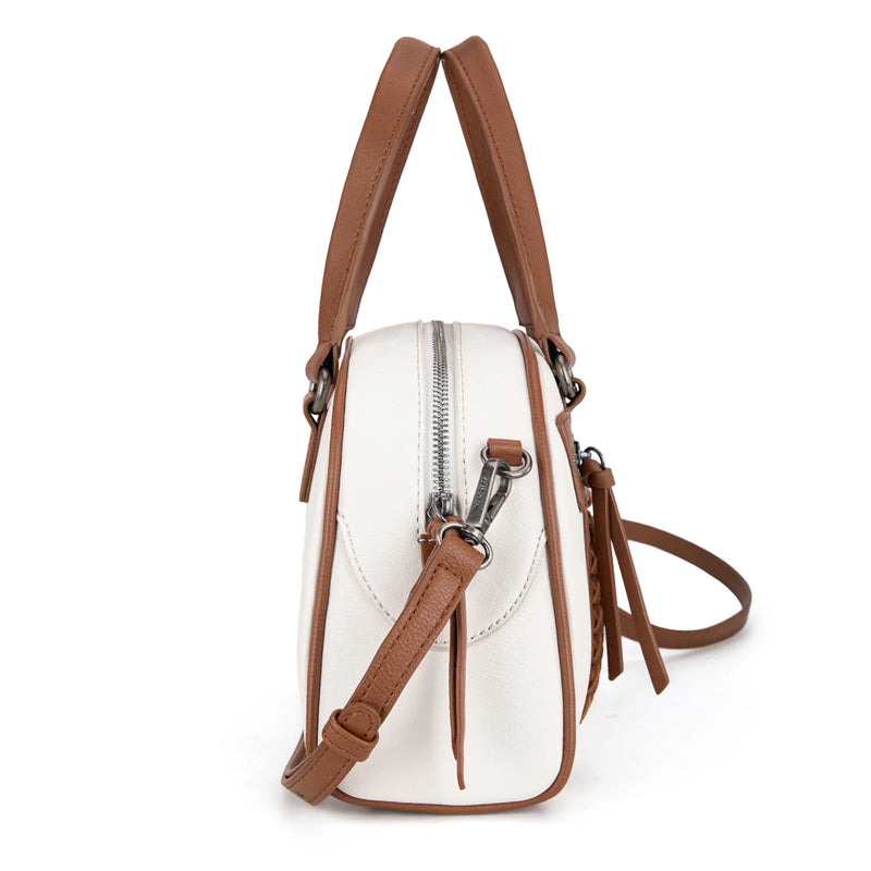 Load image into Gallery viewer, WG185-5112BG - Wrangler Whipstitch Collection Satchel/Crossbody Bag
