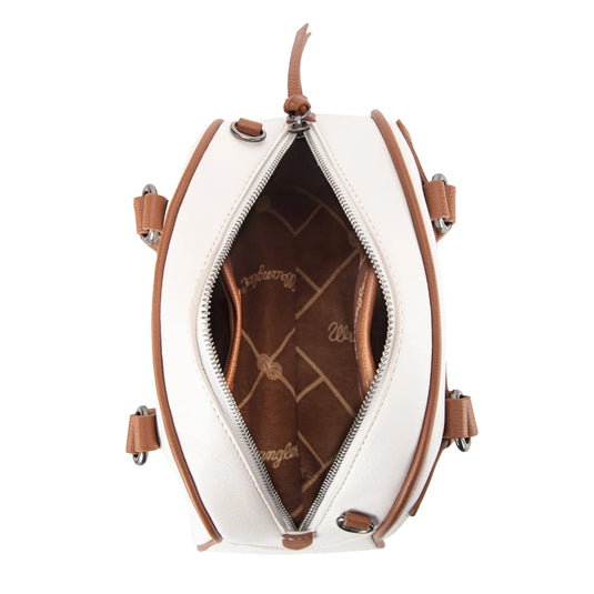 WG185-5112BG - Wrangler Whipstitch Collection Satchel/Crossbody Bag