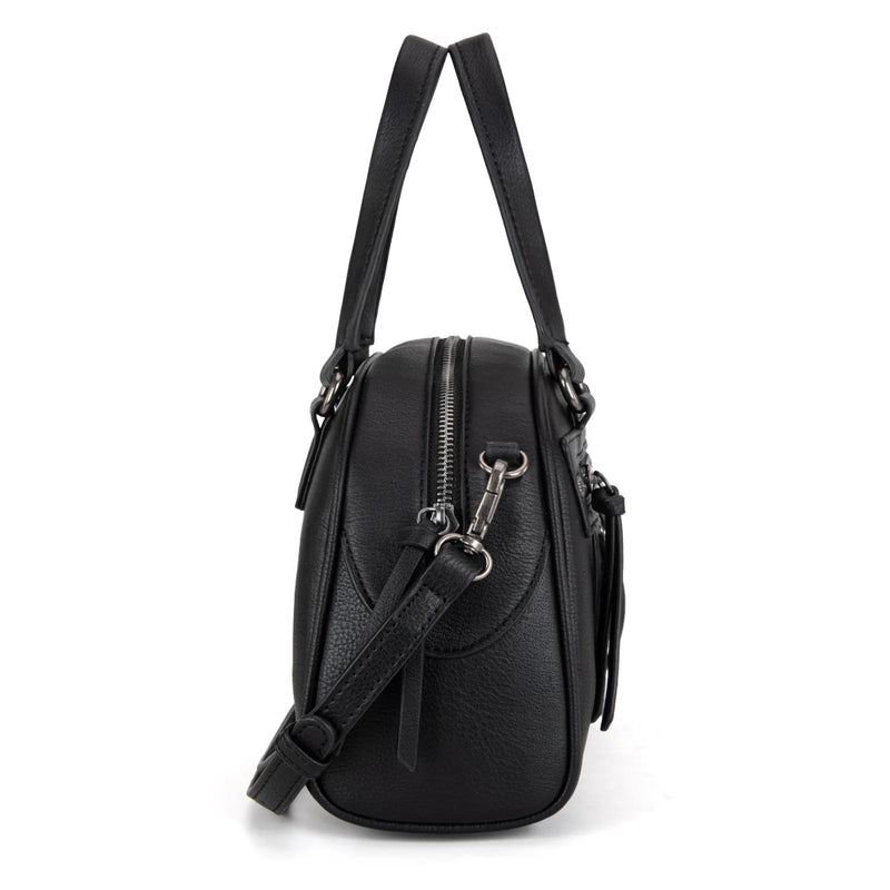 Load image into Gallery viewer, WG185-5112BK - Wrangler Whipstitch Collection Satchel/Crossbody Bag
