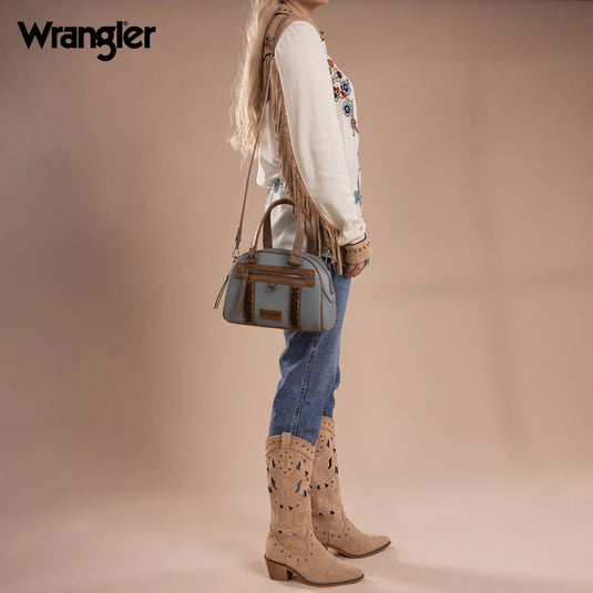 WG185-5112JN - Wrangler Whipstitch Collection Satchel/Crossbody Bag
