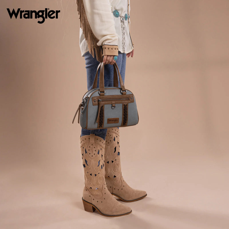 Load image into Gallery viewer, WG185-5112JN - Wrangler Whipstitch Collection Satchel/Crossbody Bag
