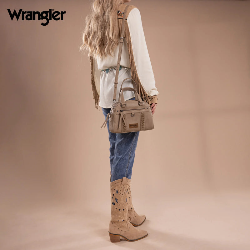 Load image into Gallery viewer, WG185-5112KH - Wrangler Whipstitch Collection Satchel/Crossbody Bag
