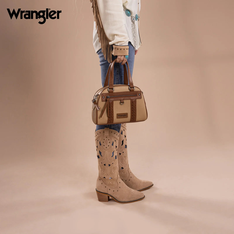 Load image into Gallery viewer, WG185-5112TN - Wrangler Whipstitch Collection Satchel/Crossbody Bag
