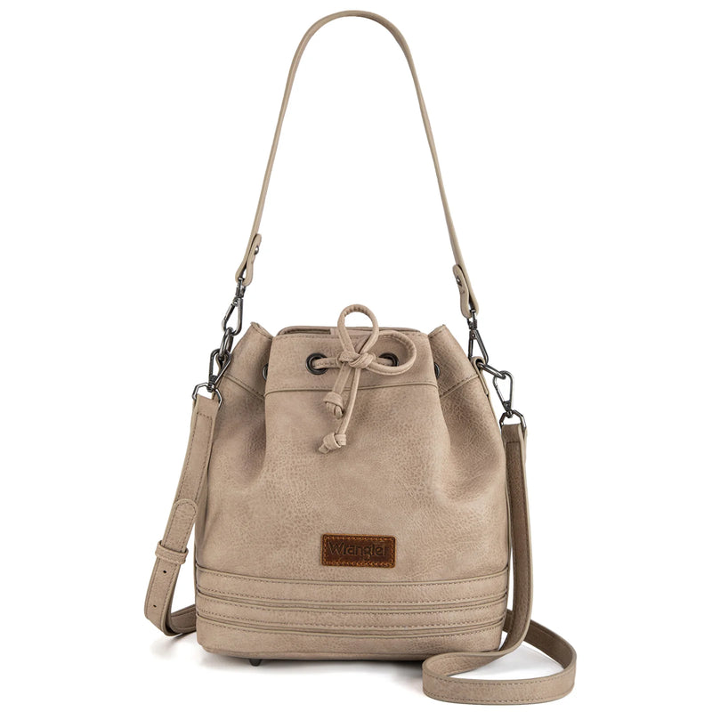 Load image into Gallery viewer, WG186-2029TN - Wrangler Classic Drawstring Bag/Crossbody - Tan
