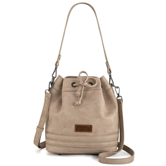 WG186-2029TN - Wrangler Classic Drawstring Bag/Crossbody - Tan