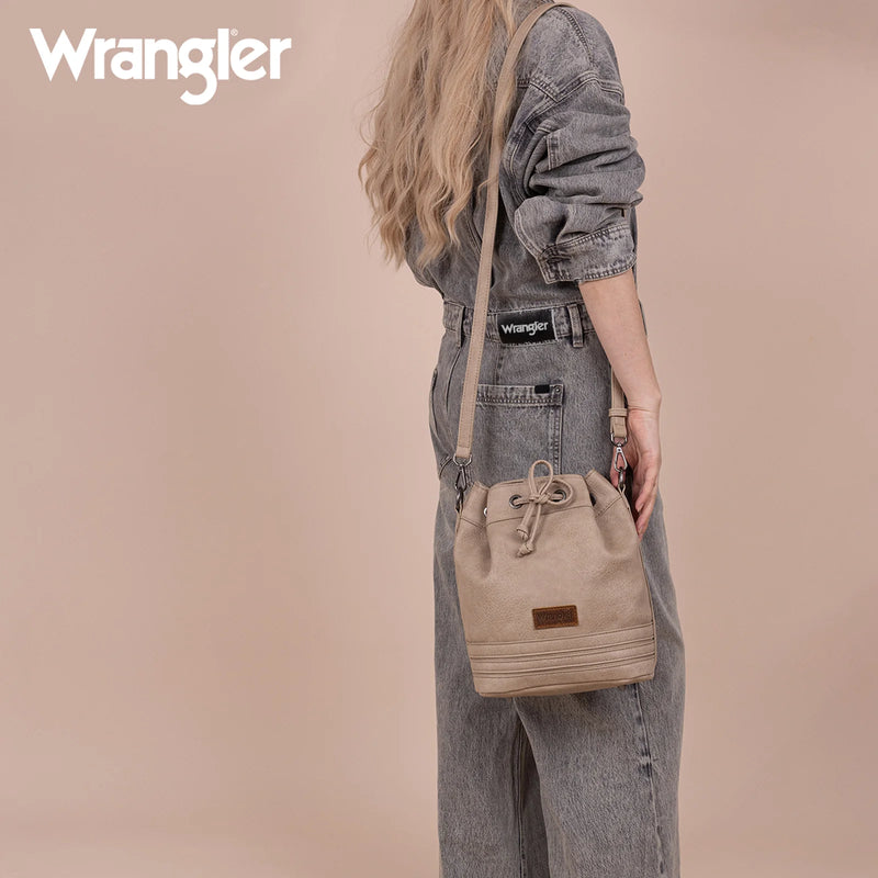 Load image into Gallery viewer, WG186-2029TN - Wrangler Classic Drawstring Bag/Crossbody - Tan
