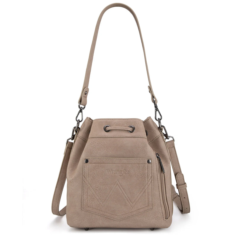 Load image into Gallery viewer, WG186-2029TN - Wrangler Classic Drawstring Bag/Crossbody - Tan
