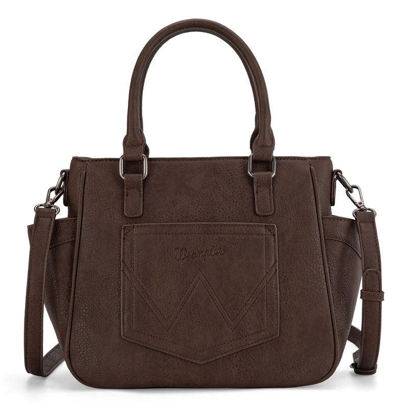 Load image into Gallery viewer, WG187-8318CF - Wrangler Carry-All Buckle Tote/Crossbody - Coffee
