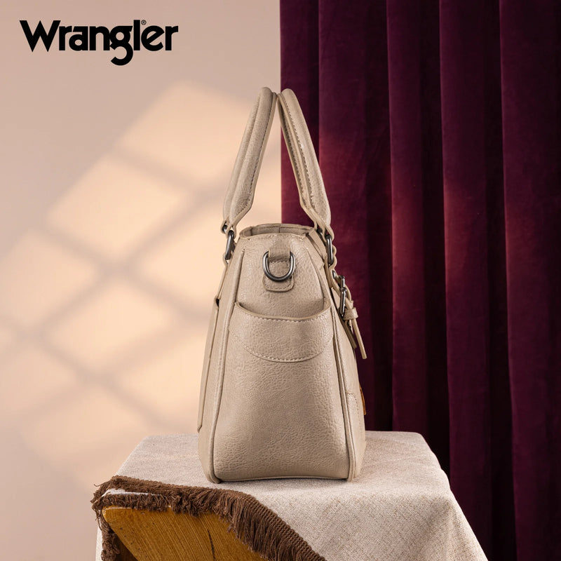 Load image into Gallery viewer, WG187-8318TN - Wrangler Carry-All Buckle Tote/Crossbody - Tan
