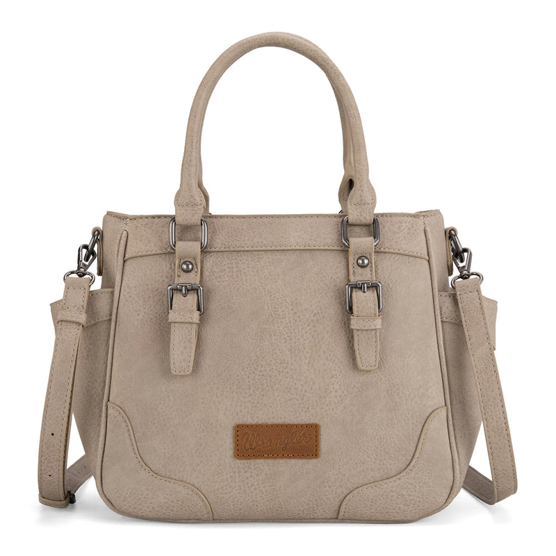 Load image into Gallery viewer, WG187-8318TN - Wrangler Carry-All Buckle Tote/Crossbody - Tan
