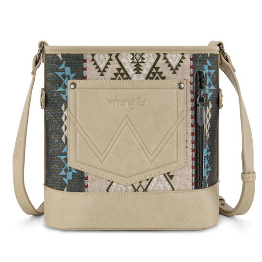 WG213-2003TN - Wrangler Aztec Distressed Print Concealed Carry Crossbody