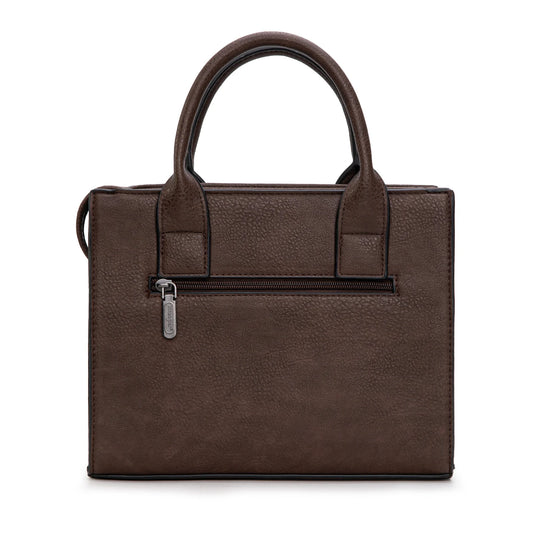 WG2206-8120SCF - Wrangler Aztec Pattern Print -Tote/Crossbody - Coffee