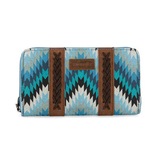 WG2211-W006JN - Wrangler Southwestern Art Print Wallet - Jean