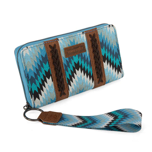 WG2211-W006JN - Wrangler Southwestern Art Print Wallet - Jean
